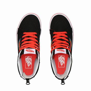 Detske Kotnikove Tenisky Vans Chenille Sk8-HI Zip (8-14+ years) Viacfarebný/Biele VA45HGPCF